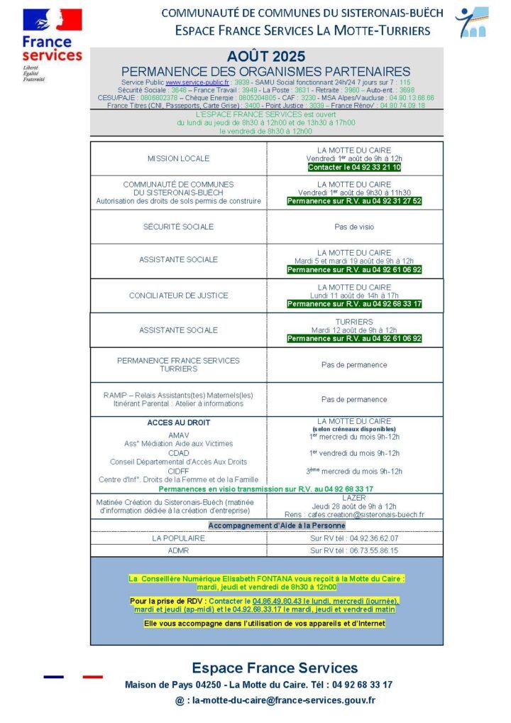 Permanences EFS août 2025 lmdc